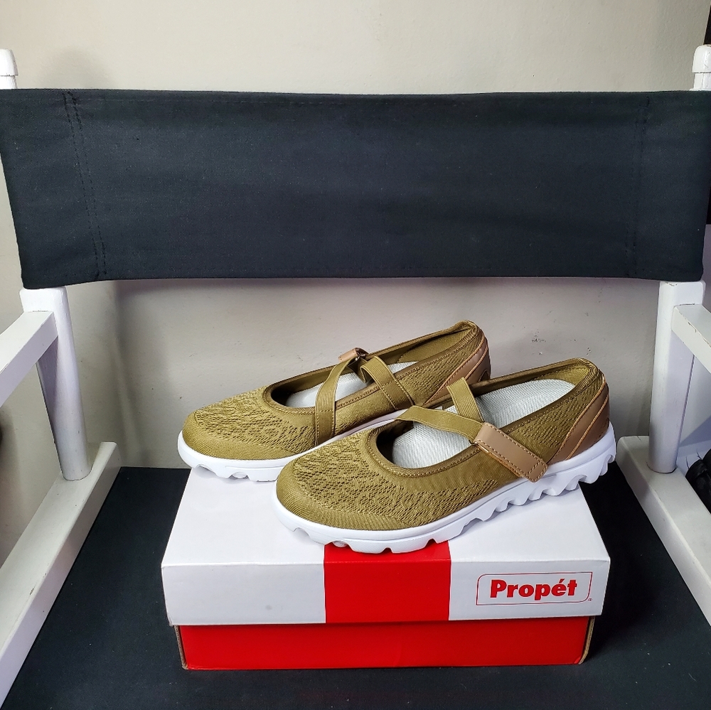 PROPET Womens TravelActiv Mary Jane Flat Size 8, Honey - Picture 5 of 13
